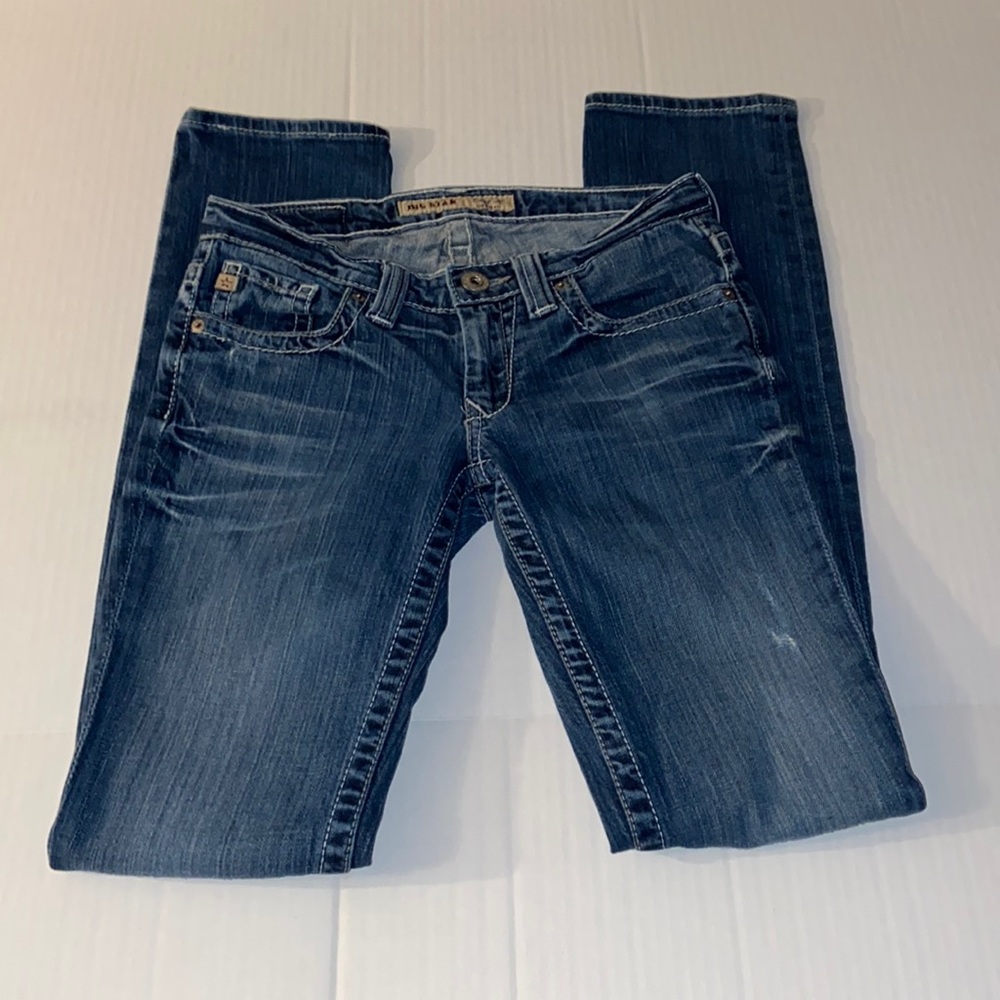 Big Star Low Rise Fit Distressed Skinny 26 L Blue Jeans